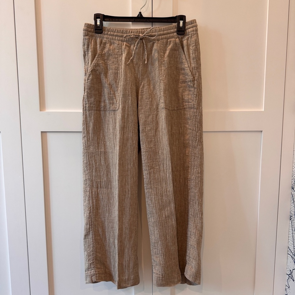 J Jill Linen/Cotton Cropped Pant